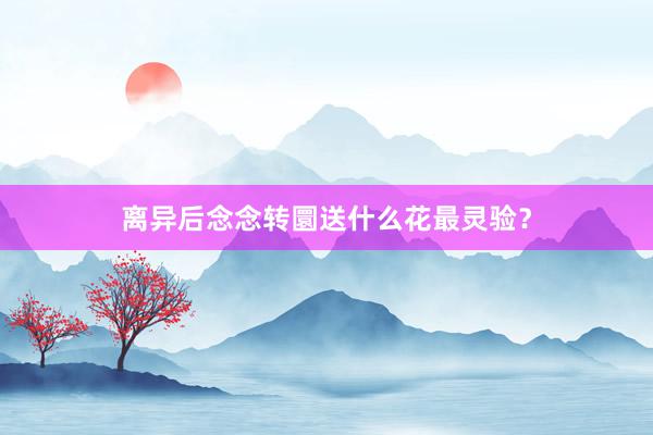 离异后念念转圜送什么花最灵验？